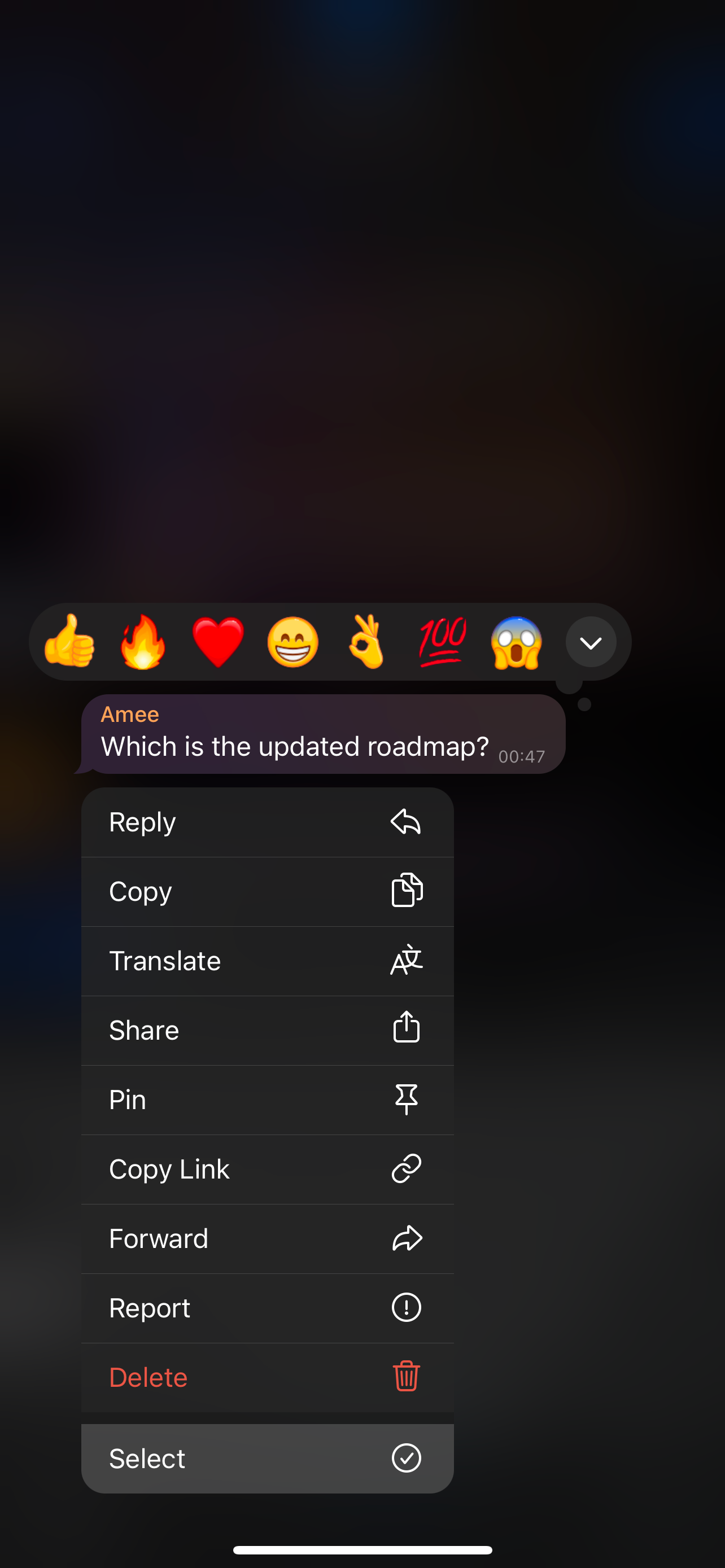 iMe Telegram 聊天的多回复功能